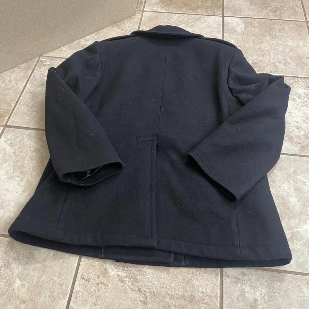 DSCP Quarterdeck Collection US Navy women's Wool Peacoat Black Size‎ 16short